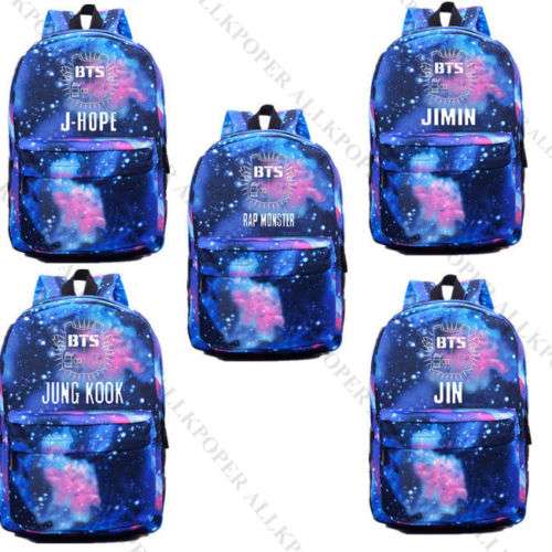 KPOP BTS Starry Sky Satchel Backpack Bangtan Boys Bag Schoolbag Jung Kook Suga V Top Online Deals Websites